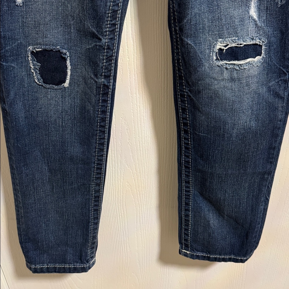 Miss Me Boyfriend Mid-Rise Ankle Distressed Denim Medium Wash Jeans Women’s‎ 27 - Picture 12 of 12